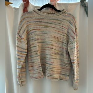 J. Crew Multicolor Striped Crew Neck Sweater